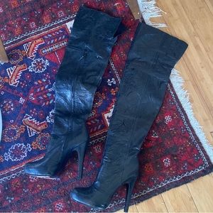 Report Signature Fairfax Thigh High Leather Boots Sz 8